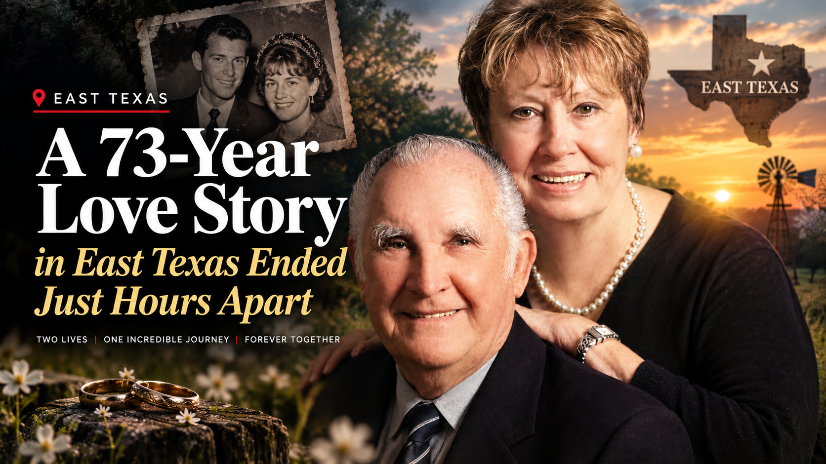 A 73-year love story in East Texas ended just hours apart